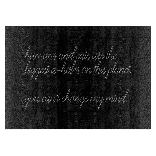 mensen en katten zijn de grootste doorsnee snijplank (Voorkant)