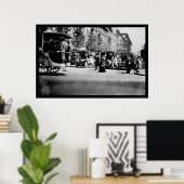 Mensen en verkeer in Berlijn, Duitsland 1913 Poster (Thuiskantoor)