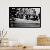 Mensen en verkeer in Berlijn, Duitsland 1913 Poster (Keuken)