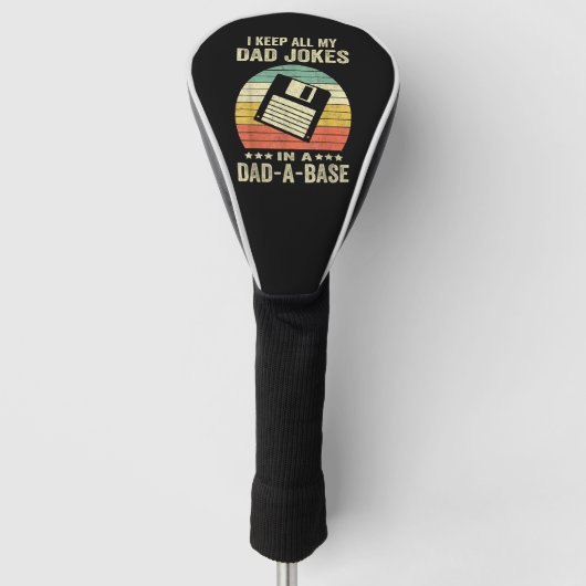 Mensen Funny vader grappen in dad-a-Base Golfheadcover (Voorkant)