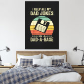 Mensen Funny vader grappen in vader-a-Base Canvas Afdruk (Insitu (Slaapkamer))