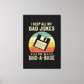 Mensen Funny vader grappen in vader-a-Base Canvas Afdruk (Voorkant)