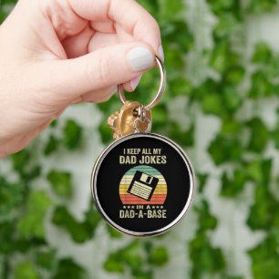Mensen Funny vader grappen in vader-a-Base Sleutelhanger