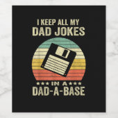 Mensen Funny vader grappen in vader-a-Base Wijn Etiket (Enkel label)