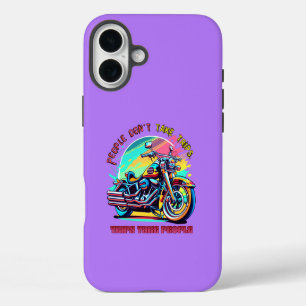 Mensen gaan niet op reis: fiets in vintage retro s iPhone 16 plus hoesje