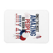 Mensen geboren op 4 juli Verjaardag Onafhankelijkh Magneet (Horizontaal)