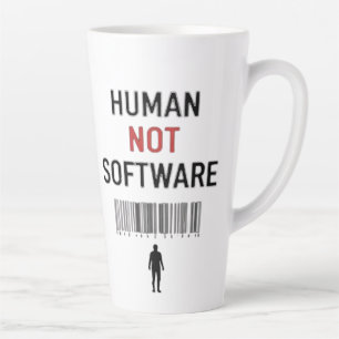 Mensen, geen software latte mok