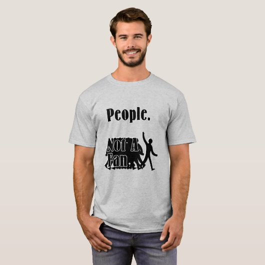 Mensen. Geen ventilator T-shirt (Voorkant volledig)