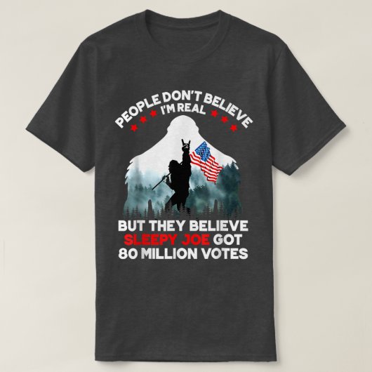 Mensen geloven niet dat ik echt ben, maar ze gelov t-shirt (Design voorkant)