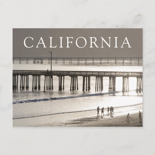Mensen genieten van Avila Beach Briefkaart (Voorkant)