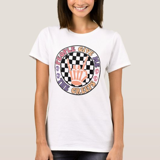 Mensen geven me de kriebels | Grappig Halloween T-shirt (Voorkant)