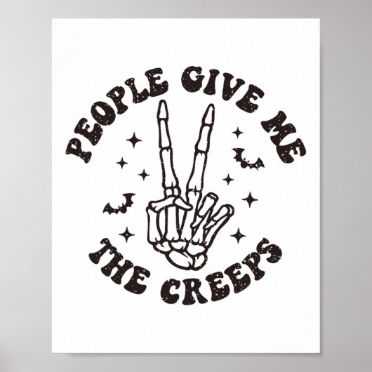 Mensen geven me het skeletskelet van de keizer poster (Voorkant)