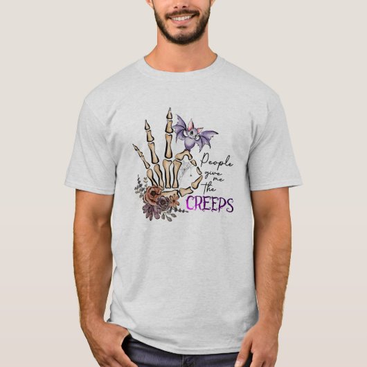 MENSEN GEVEN MIJ DE SCHEEPSSCHADE VAN DE KREEPS. T-SHIRT (Voorkant)