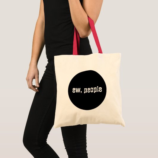 Mensen grappige Canvas tas (Voorkant (product))