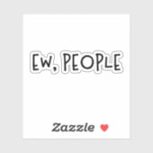 Mensen grappige Humor Introvert Sticker (Vel)