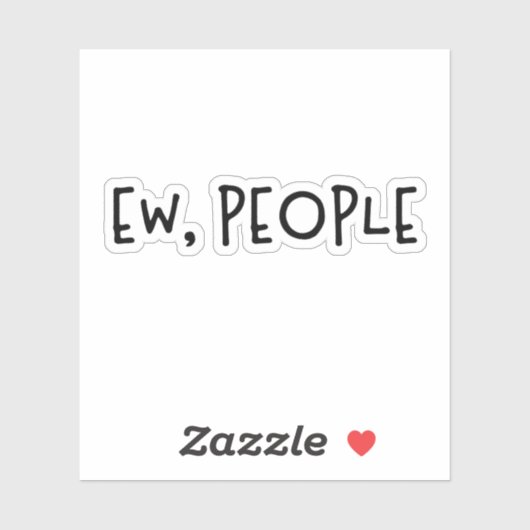 Mensen grappige Humor Introvert Sticker (Vel)