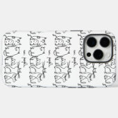 Mensen Grappige Meowy Kattenliefhebbers Case-Mate iPhone Case (Achterkant (horizontaal))