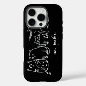 Mensen Grappige Meowy Kattenliefhebbers Case-Mate iPhone Case (Achterkant)