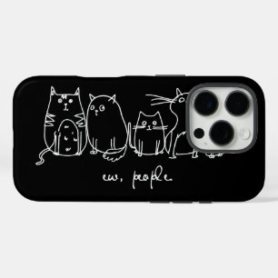 Mensen Grappige Meowy Kattenliefhebbers iPhone 16 Pro Hoesje