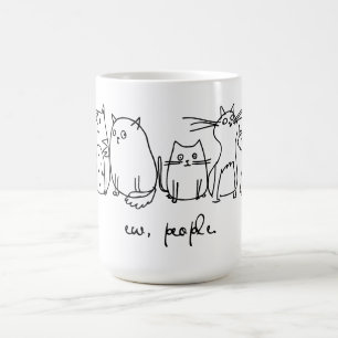 Mensen Grappige Meowy Kattenliefhebbers Koffiemok