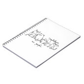 Mensen Grappige Meowy Kattenliefhebbers Notitieboek (Linkerzijde)