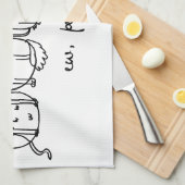 Mensen Grappige Meowy Kattenliefhebbers Theedoek (Quarter Fold)