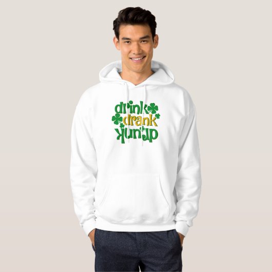 Mensen grappige St.Patrick's Dag Hoodie (Voorkant volledig)