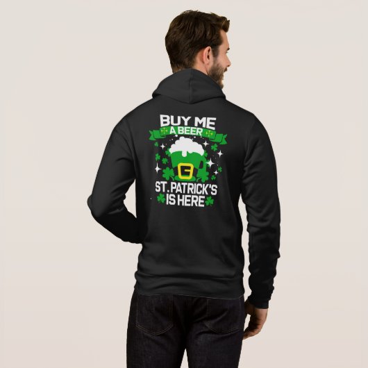 Mensen grappige St.Patrick's Dag Hoodie (Achterkant volledig)