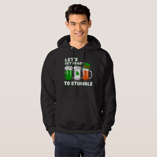 Mensen grappige St.Patrick's Dag Hoodie (Voorkant volledig)