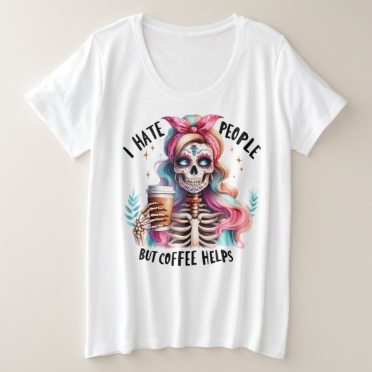 Mensen Grote Maat T-shirt (Design voorkant)
