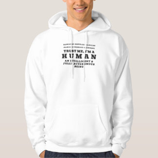 Mensen Hallo Binaire Code Promo QR Code Tech Humor Hoodie