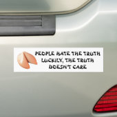 Mensen hate Truth Fortune Cookie Bumpersticker (Op auto)