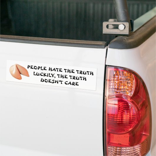 Mensen hate Truth Fortune Cookie Bumpersticker (Op Truck)