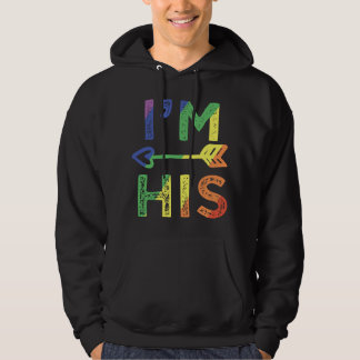 Mensen HBT HBTQ Pride Gay Koppel Matchen Hij Is Zi Hoodie