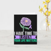 Mensen Hebben Tijd Om Te Luisteren Levens Belang P Kaart (Gele Bloem)