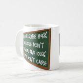 Mensen houden niet van mij dat het me niet scheelt koffiemok (Voorkant links)