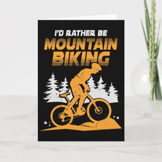 Mensen Ik Ga Liever Mountainbiken  Kaart (Voorkant)