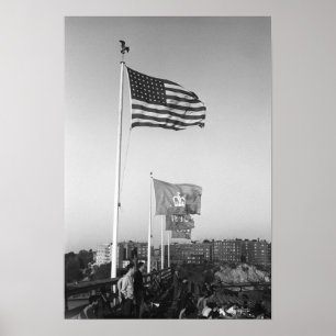 Mensen in Bleachers Poster
