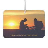 Mensen in de luchtverfrisser van de Sunset-douane (Achterkant)