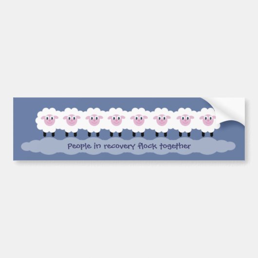 "Mensen in een terugwinningskoppel" bumpersticker (Voorkant)