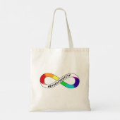 Mensen in het autisme spectrum zijn echt waardevol tote bag (Achterkant)