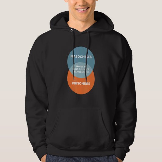 Mensen in lange afstand Relaties Gezegde Hoodie (Voorkant)