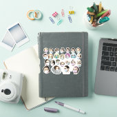  mensen in maskers sticker (iPad Cover)