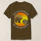 Mensen in slaapzakken zijn als Beer Burritos Gif T-shirt (Design voorkant)