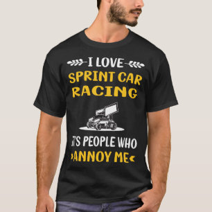Mensen irriteren Sprint auto's racen T-shirt
