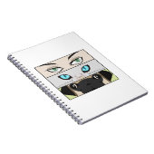 Mensen, katten en honden die naar je kijken notitieboek (Rechterzijde)