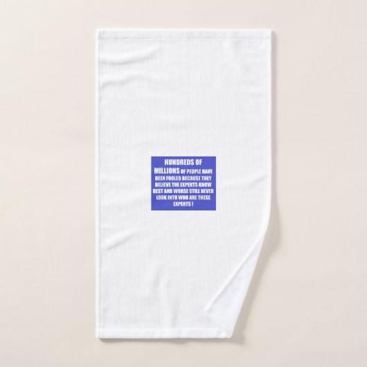 Mensen keuze levensstijl gedichten bad handdoek (Handdoek)