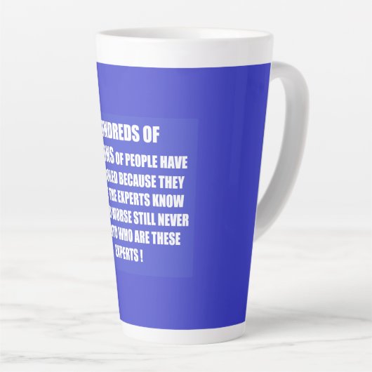 Mensen keuze levensstijl gedichten latte mok (Rechterhoek)