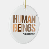 MENSEN: Kleuren kunnen variëren Keramisch Ornament (Rechts)