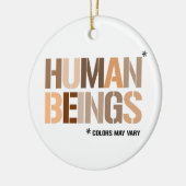 MENSEN: Kleuren kunnen variëren Keramisch Ornament (Links)